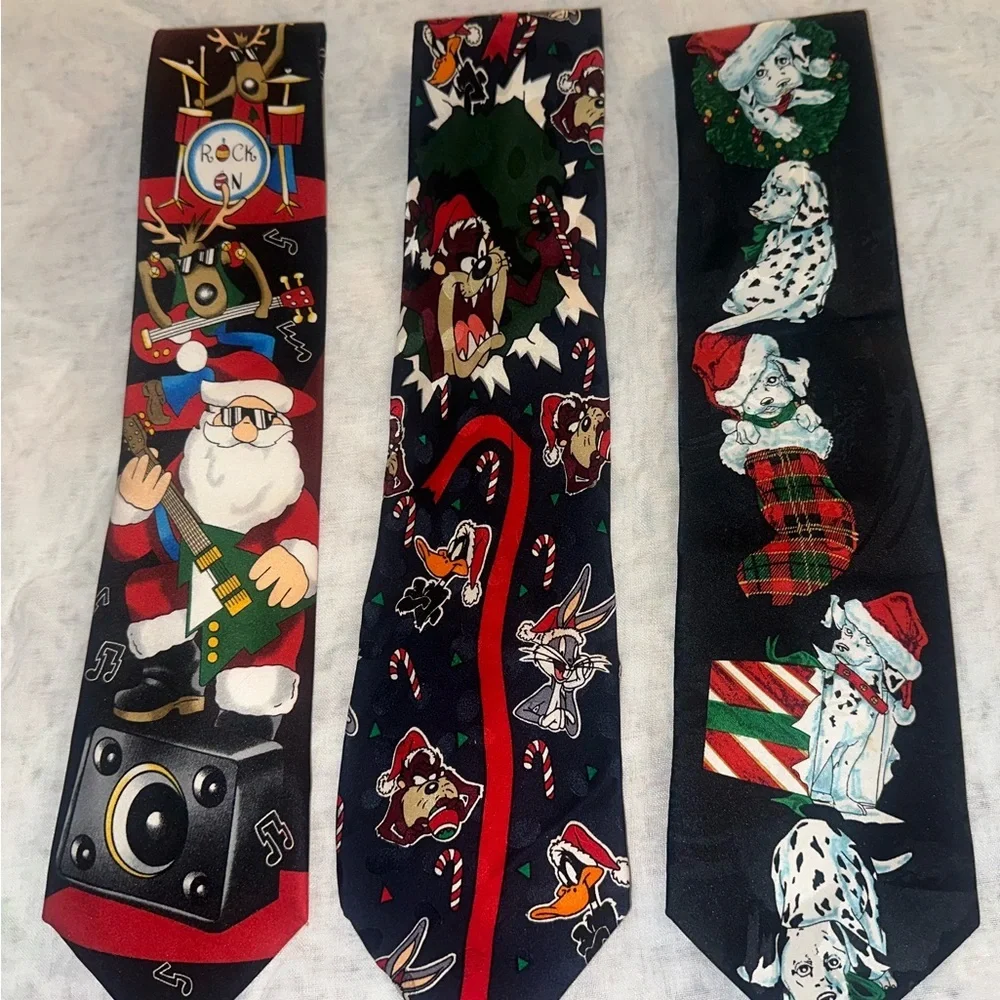 Holiday Cartoon Character Tie Set